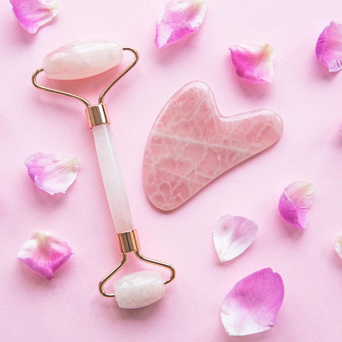 Gua Sha & Face Roller Set